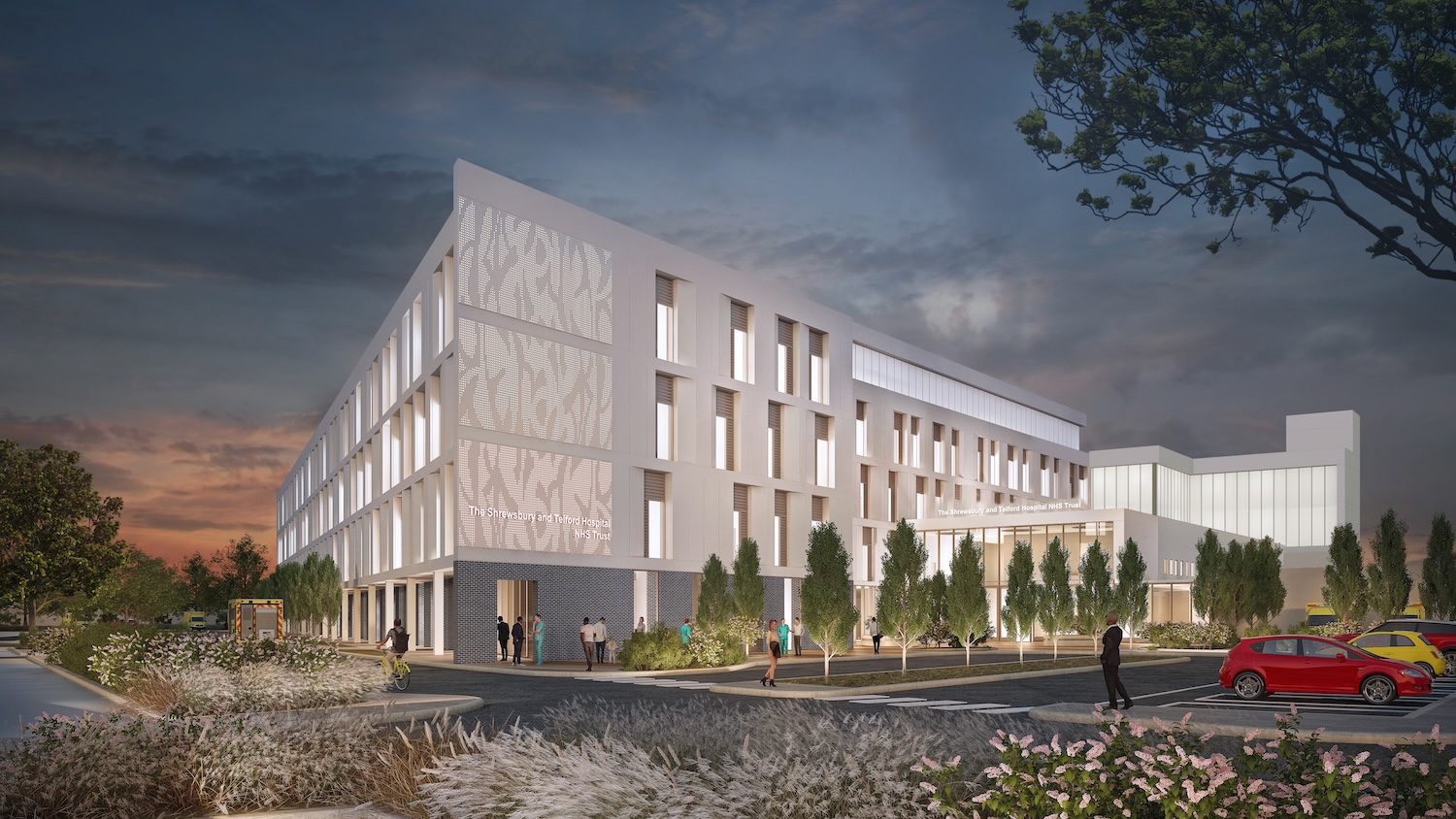 Royal Shrewsbury Hospital: CGI of the finished building (CGI)